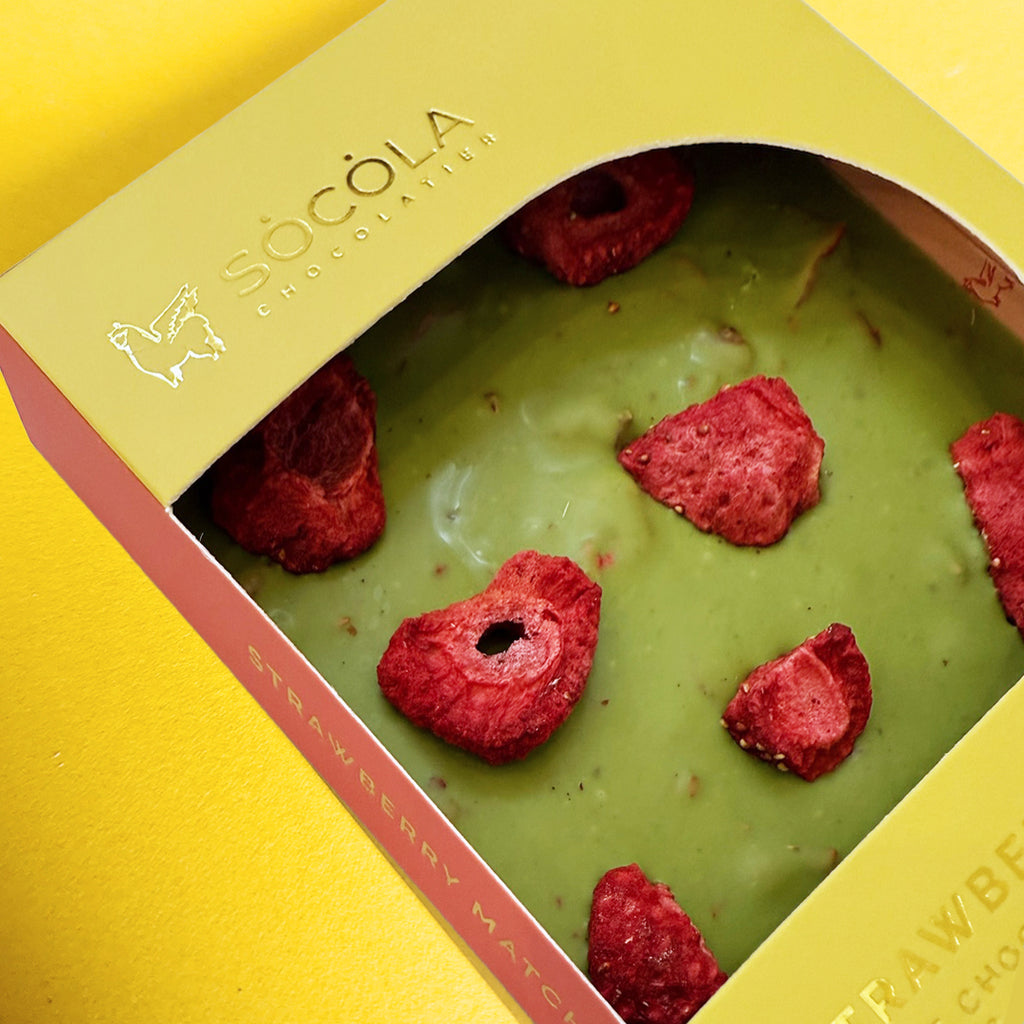 Strawberry Matcha Green Tea Bar