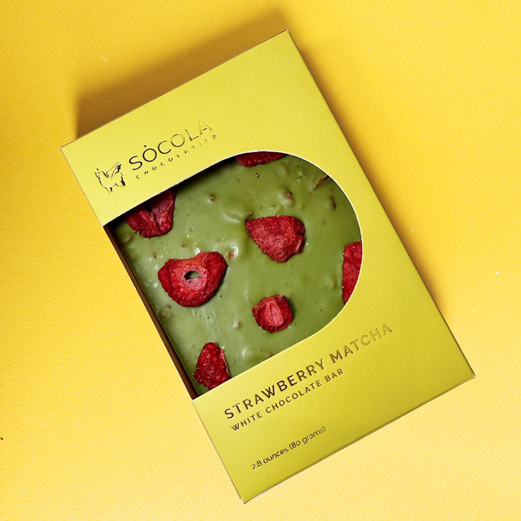 Strawberry Matcha Green Tea Bar