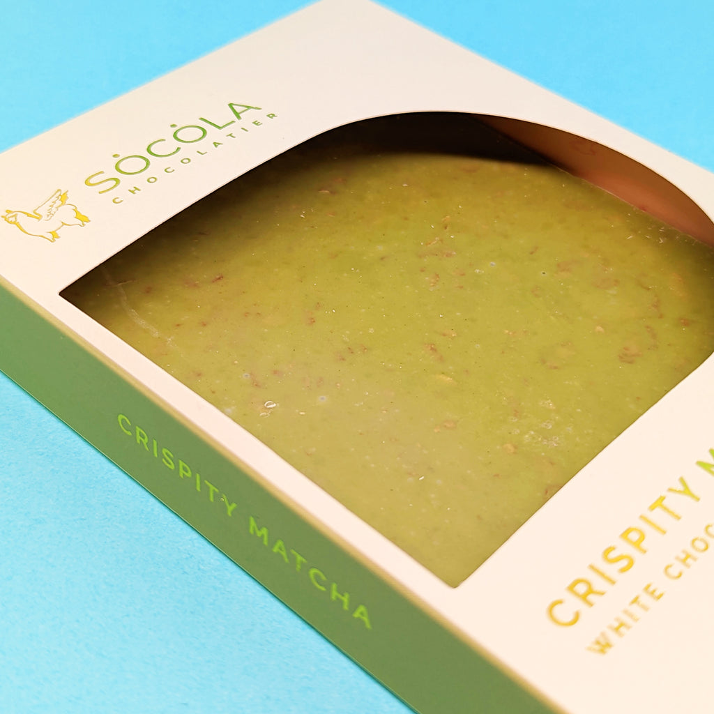 Crispity Matcha White Chocolate Bar