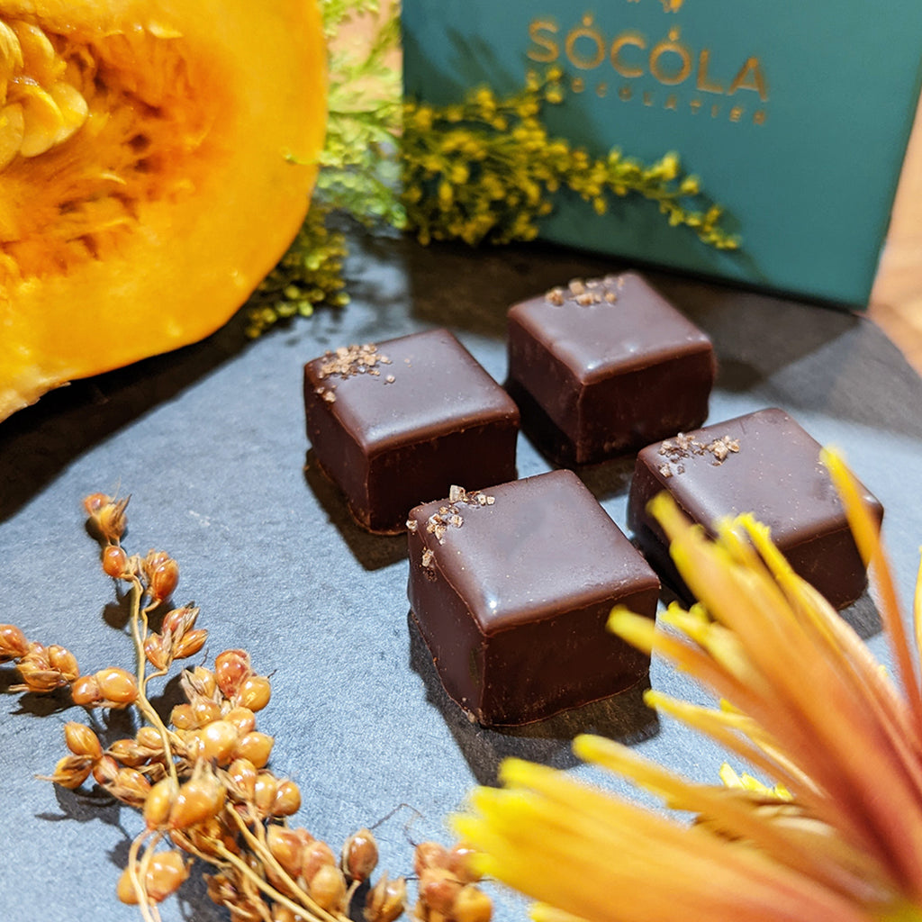 Pumpkin Burnt Caramel Chocolate Truffles